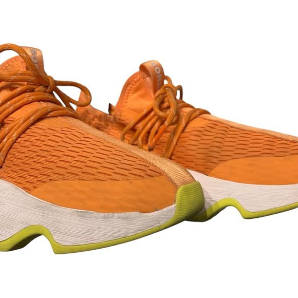SOREL | Women’s Kinetic Breakthru Sneakers - Orange + Lime Green - Sz 7.5 - Picture 2 of 14